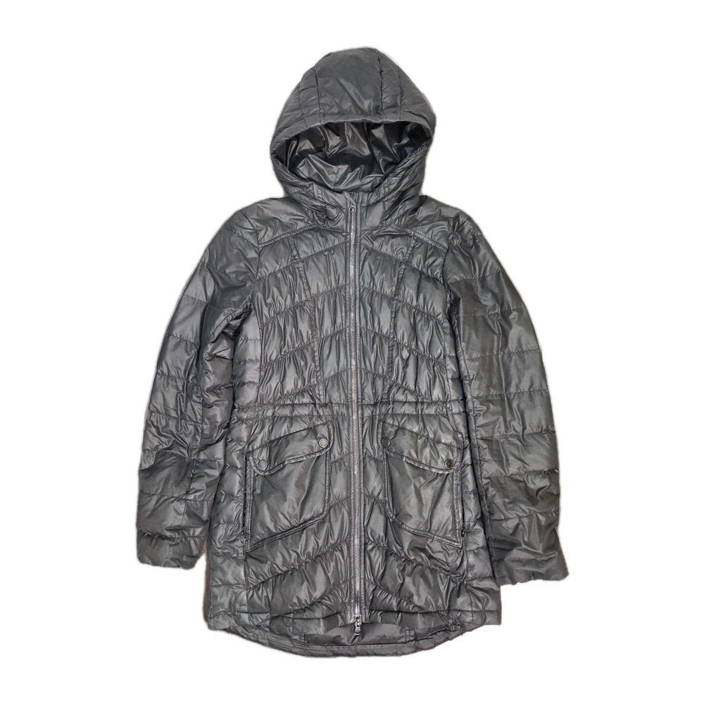 Athleta Uptown Down Insulated Hooded Puffer Jacket XS Women's Black